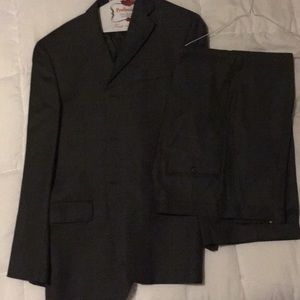Burberry Grey Plaid Suit